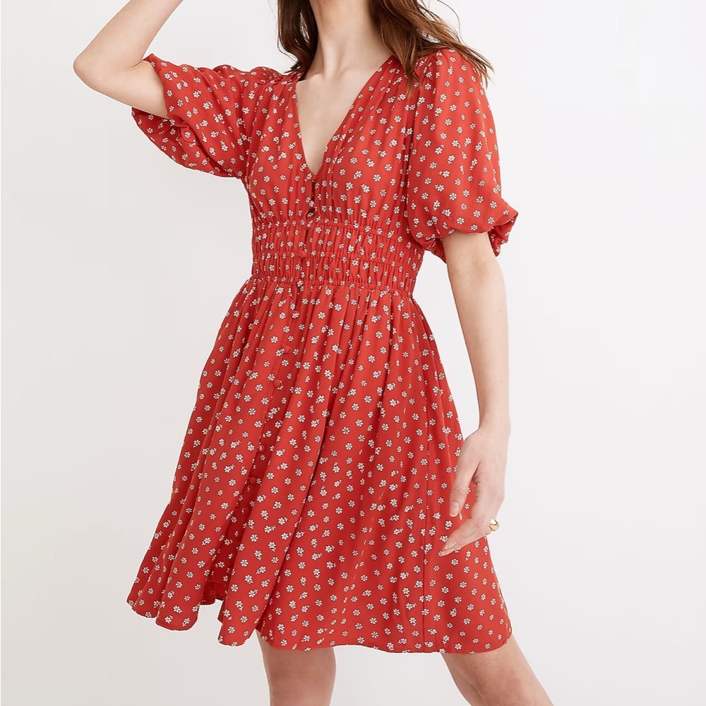 Madewell Sophia Mini Dress in Bandana Flower